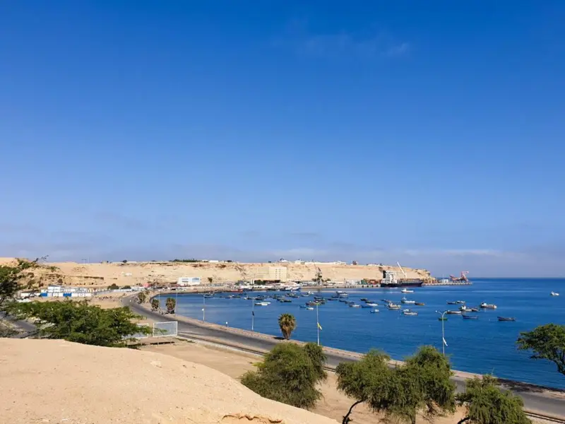 Namibe harbour and bay